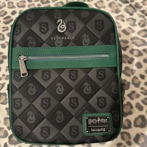 Loungefly Harry Potter Slytherin Mini Crossbody Bag in Green and Black